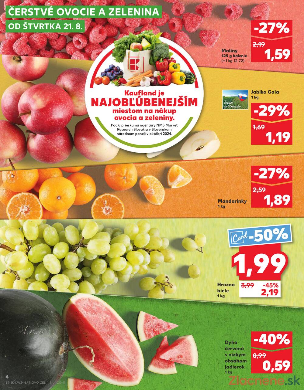 Leták Kaufland - Kaufland 21.8. - 27.8. - Kaufland Košice - Popradská  - strana 4
