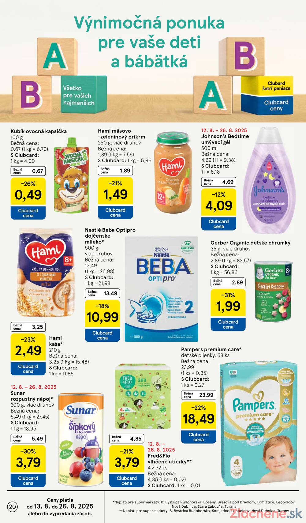 Leták Tesco - Tesco supermarkety od 20.8. do 26.8.2025 - strana 20