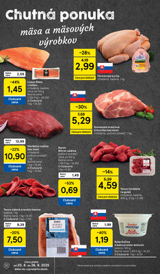 Tesco malé hypermarkety od 20.8. do 26.8.2025