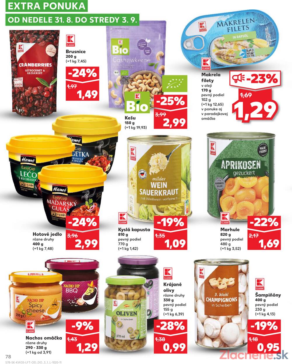 Leták Kaufland - Kaufland 28.8. - 3.9. - Kaufland Spišská Nová Ves - strana 78