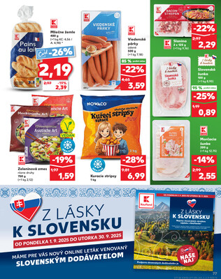 Kaufland 28.8. - 3.9. - Kaufland Púchov