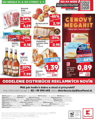 Kaufland 28.8. - 3.9. - Kaufland Púchov
