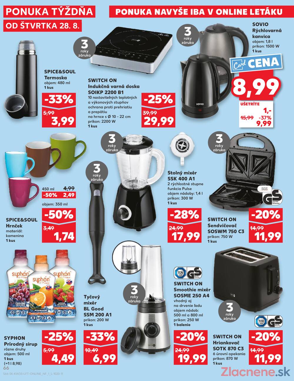 Leták Kaufland - Kaufland 28.8. - 3.9. - Kaufland Dunajská Streda - strana 66