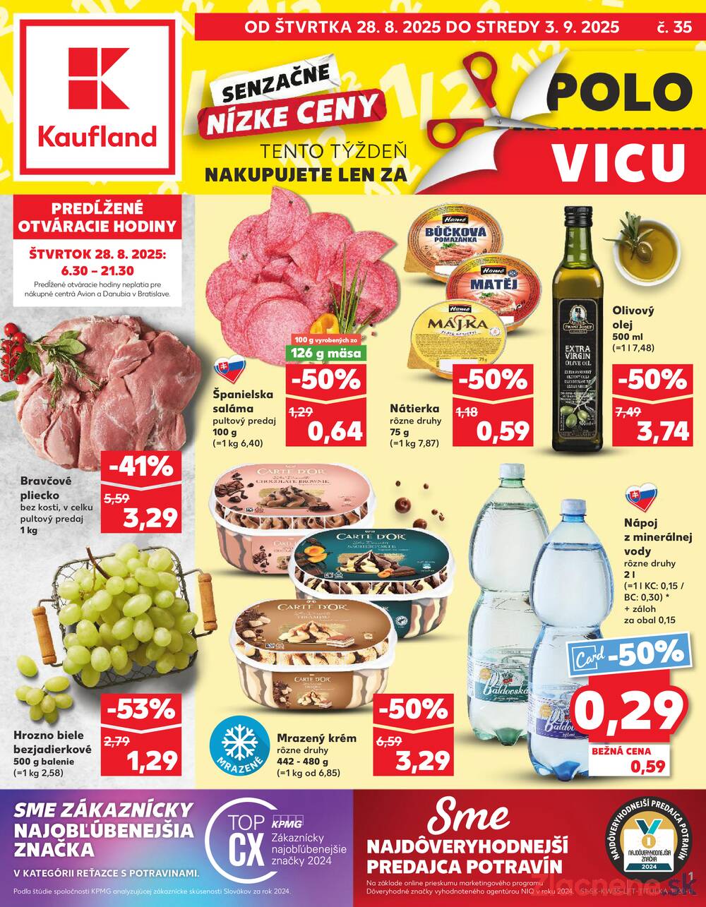 Leták Kaufland - Kaufland 28.8. - 3.9. - Kaufland Prievidza (Necpaly) - strana 1
