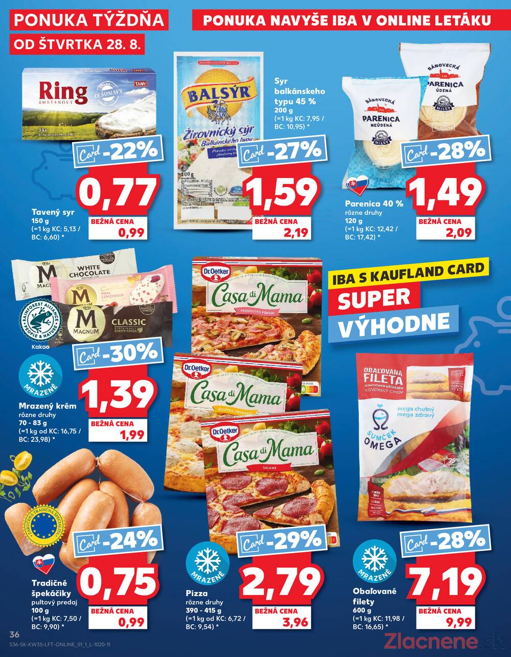 Leták Kaufland - Kaufland 28.8. - 3.9. - Kaufland Trnava - Nová ul. - strana 36