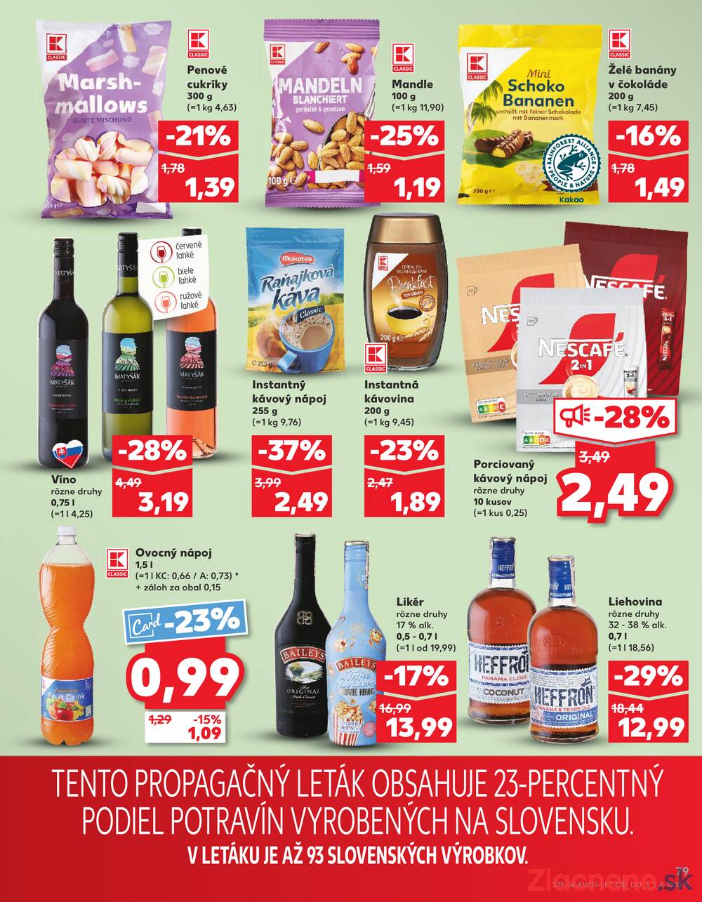 Leták Kaufland - Kaufland 28.8. - 3.9. - Kaufland (Harmincova, Bratislava - Dúbravka) - strana 79