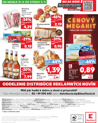 Kaufland 28.8. - 3.9. - Kaufland (Harmincova, Bratislava - Dúbravka)