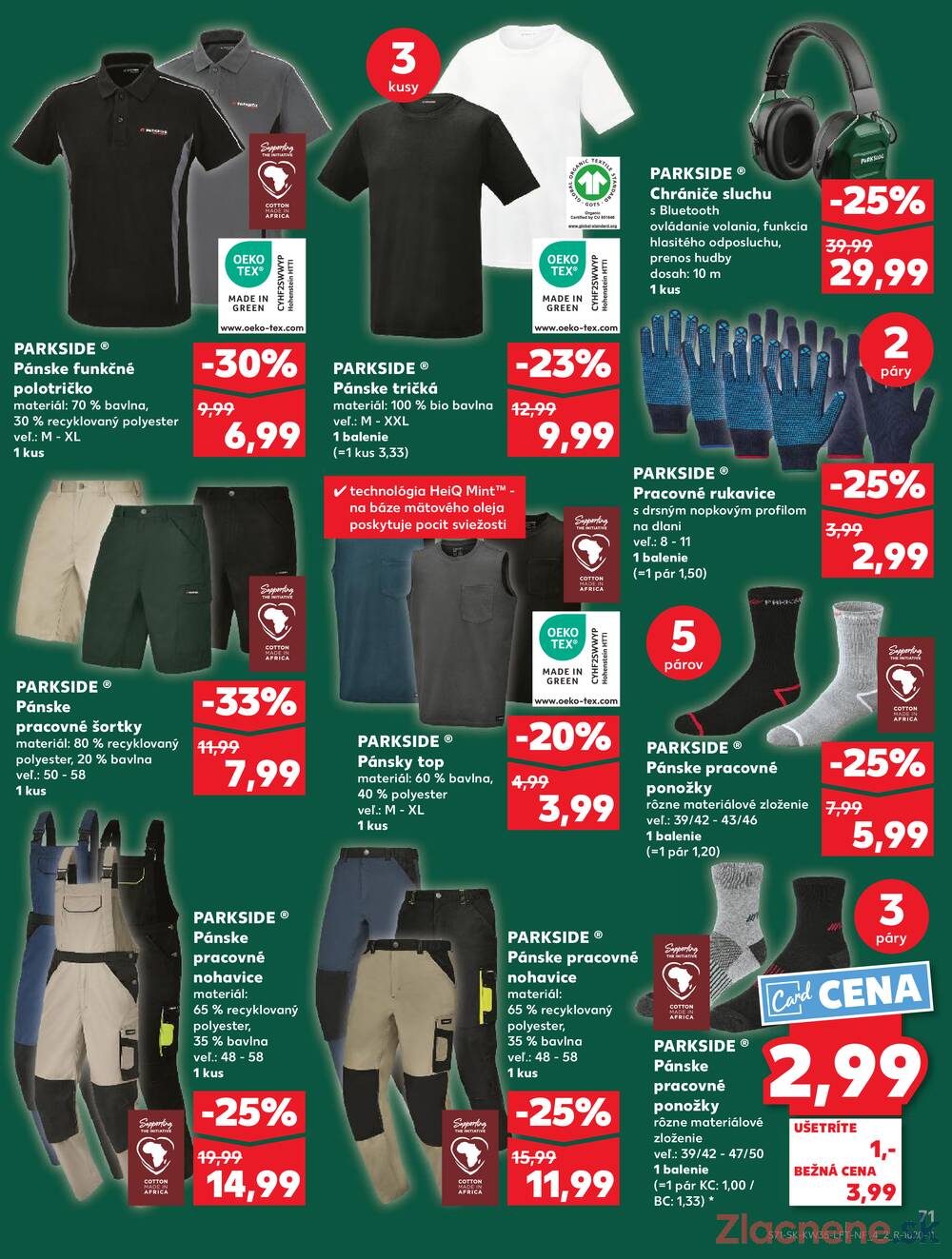 Leták Kaufland - Kaufland 28.8. - 3.9. - Kaufland Bratislava - Avion (Ivanská cesta) - strana 71