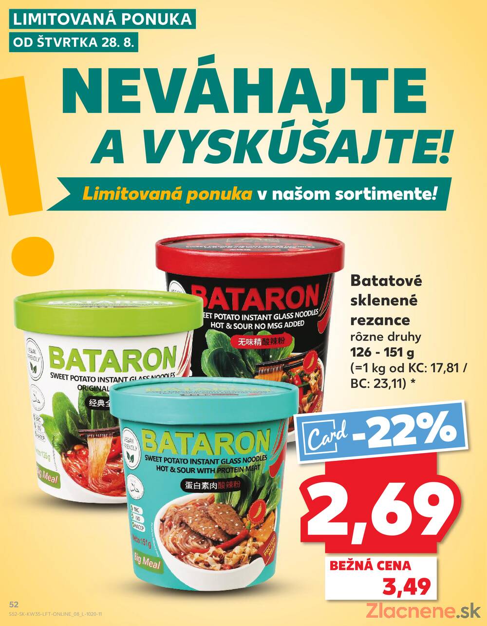 Leták Kaufland - Kaufland 28.8. - 3.9. - Kaufland Liptovský Mikuláš - strana 52