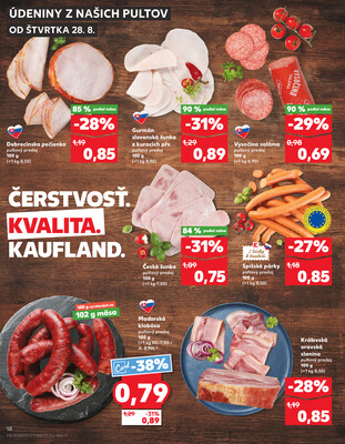 Kaufland 28.8. - 3.9. - Kaufland Šamorín-Mliečno - Krajinská cesta