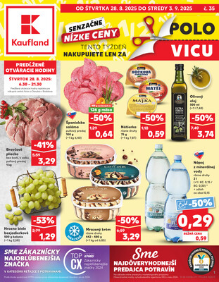 Leták Kaufland 28.8. - 3.9. - Kaufland Košice - Popradská 