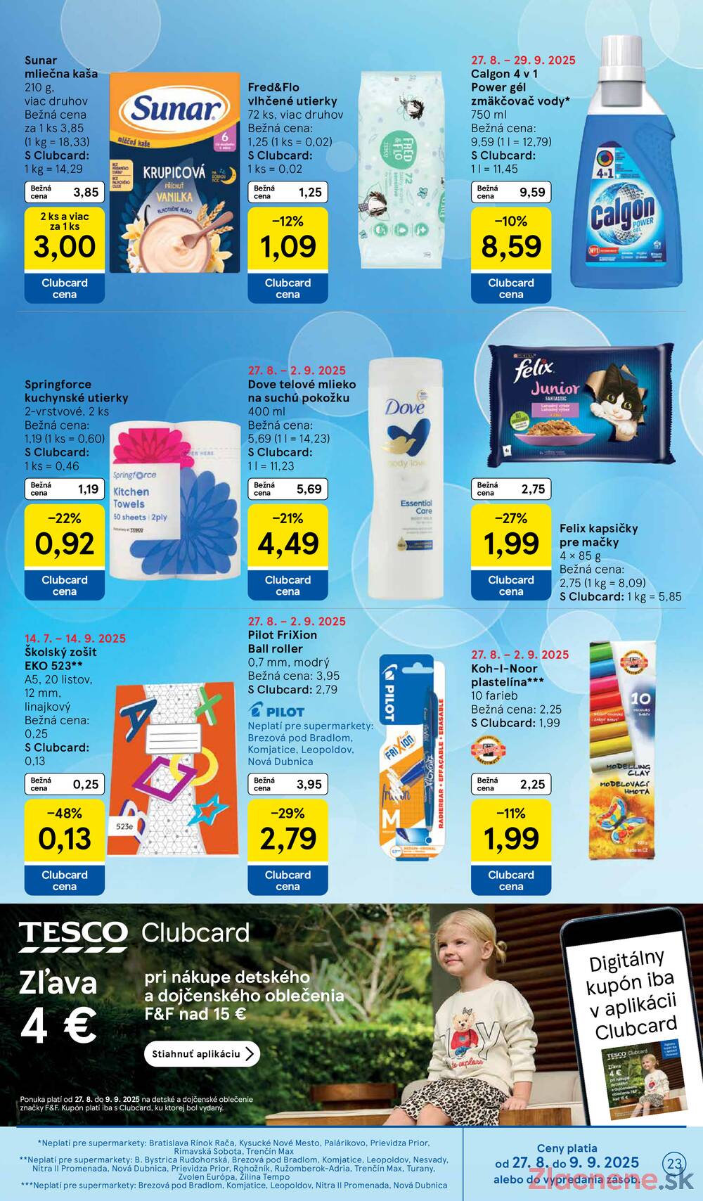 Leták Tesco - Tesco supermarkety od 27.8. do 2.9.2025 - strana 23 Leták Tesco - Tesco supermarkety od 27.8. do 2.9.2025 - strana 23
