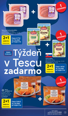 Tesco malé hypermarkety od 27.8. do 2.9.2025