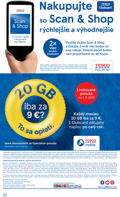 Tesco malé hypermarkety od 27.8. do 2.9.2025