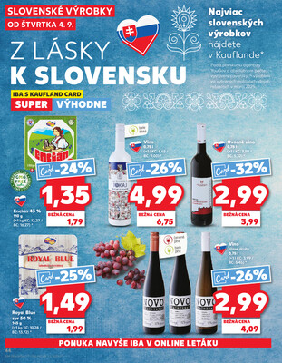 Kaufland 4.9. - 10.9. - Kaufland Tvrdošín