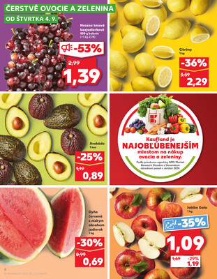 Kaufland 4.9. - 10.9. - Kaufland Lučenec