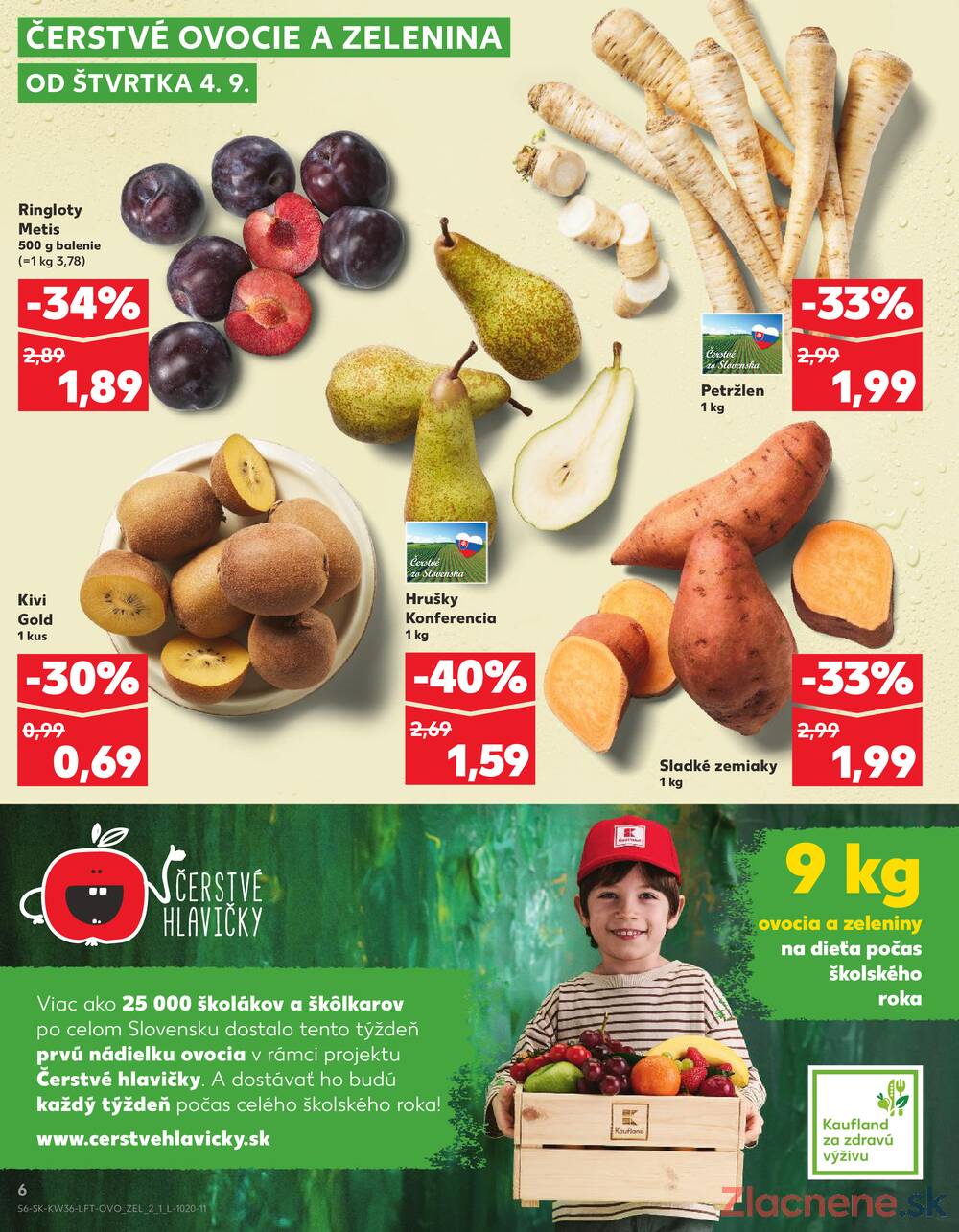 Leták Kaufland - Kaufland 4.9. - 10.9. - Kaufland Poprad - Jiřího Wolkera - strana 6