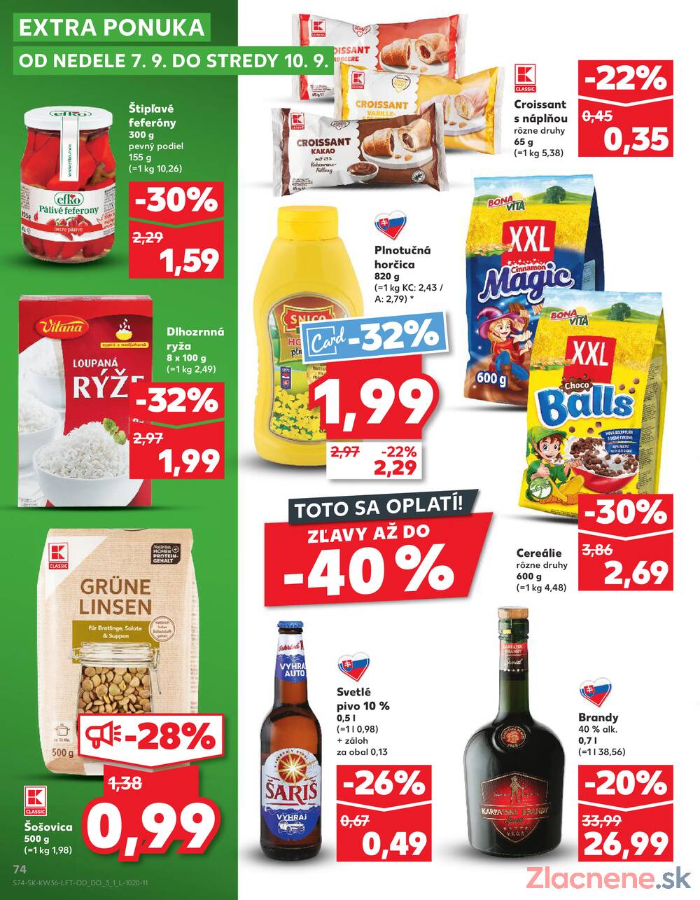 Leták Kaufland - Kaufland 4.9. - 10.9. - Kaufland Poprad - Jiřího Wolkera - strana 74
