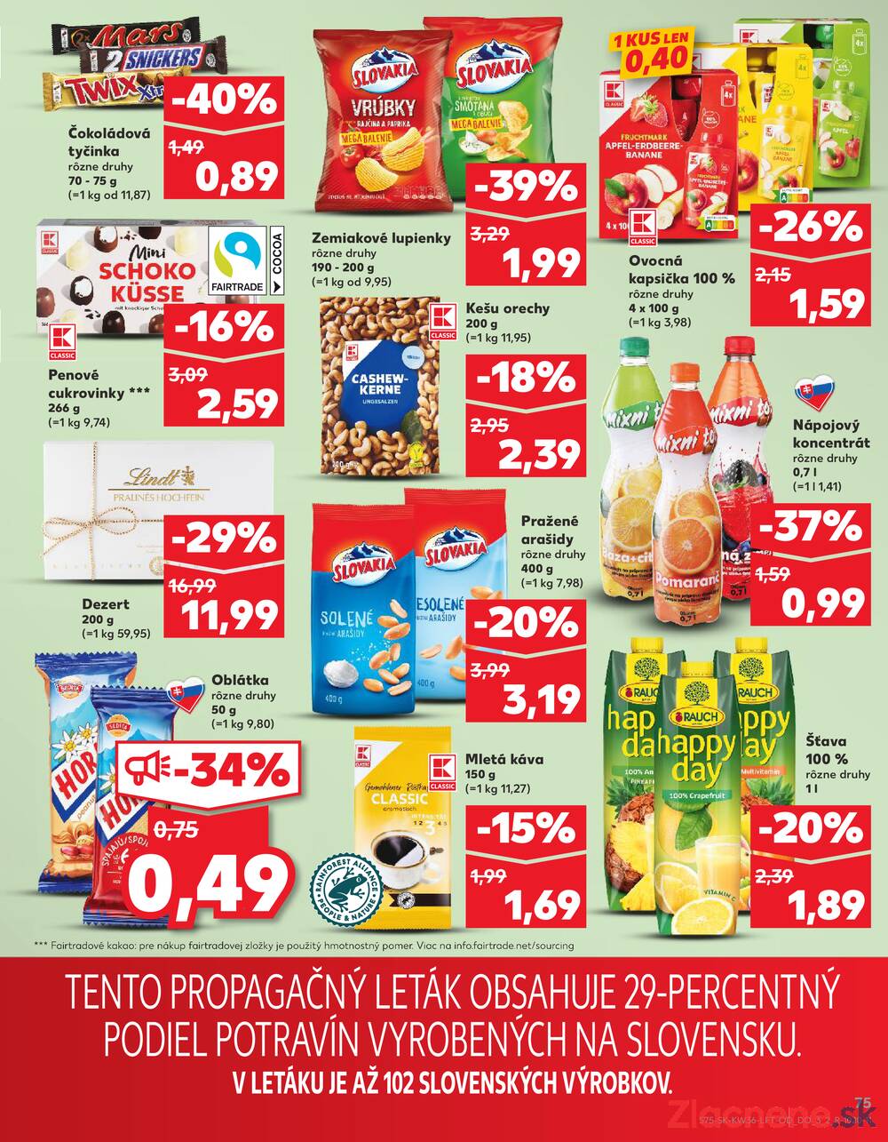 Leták Kaufland - Kaufland 4.9. - 10.9. - Kaufland Poprad - Jiřího Wolkera - strana 75