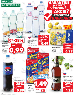 Kaufland 4.9. - 10.9. - Kaufland Hlohovec