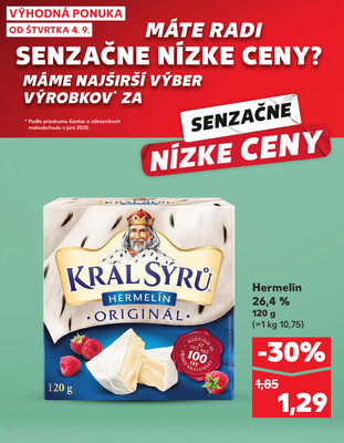 Kaufland 4.9. - 10.9. - Kaufland Topoľčany