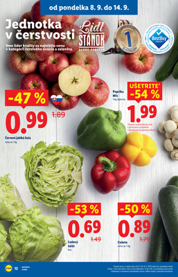 Leták Lidl
		  platný do 14.9.2025 - strana 12