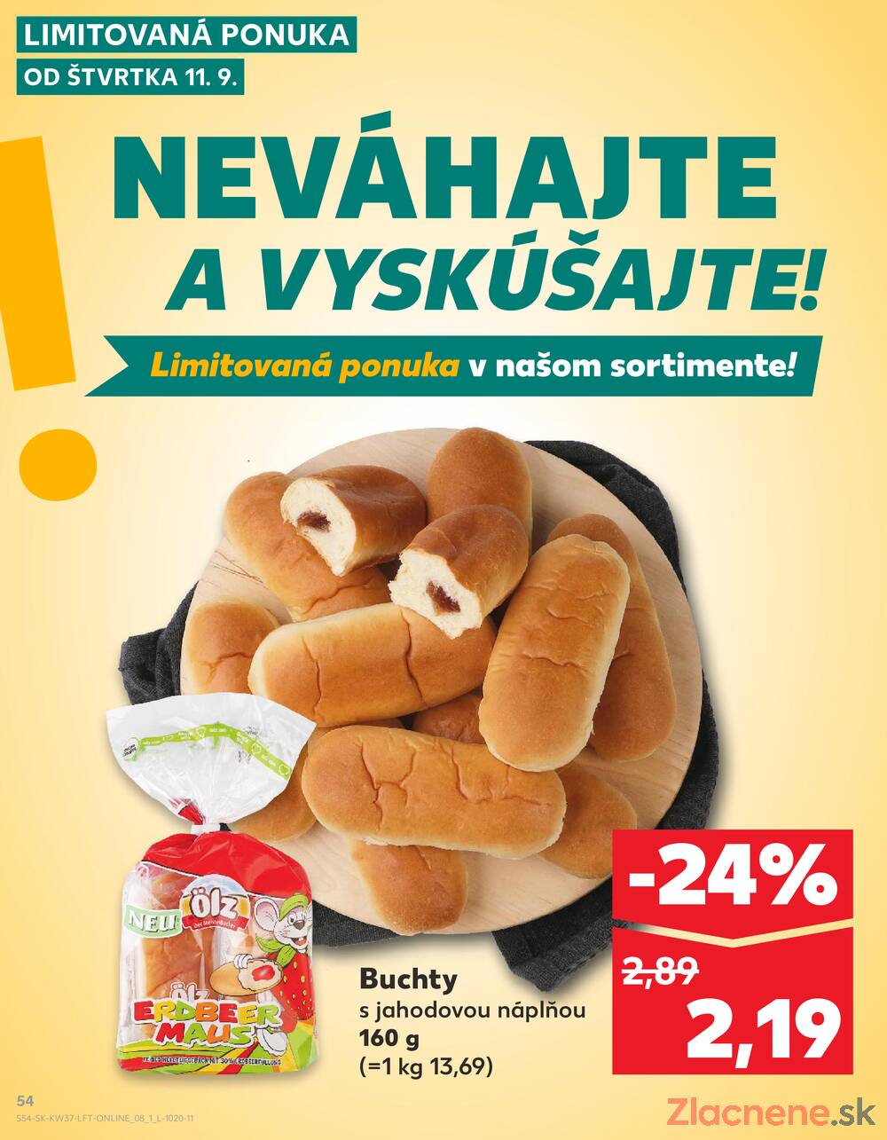Leták Kaufland - Kaufland 11.9. - 17.9. - Kaufland Bratislava - Nové Mesto - strana 54
