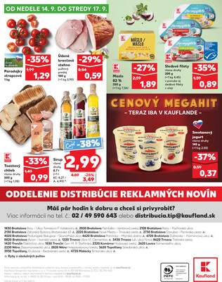 Kaufland 11.9. - 17.9. - Kaufland Bratislava - Nové Mesto