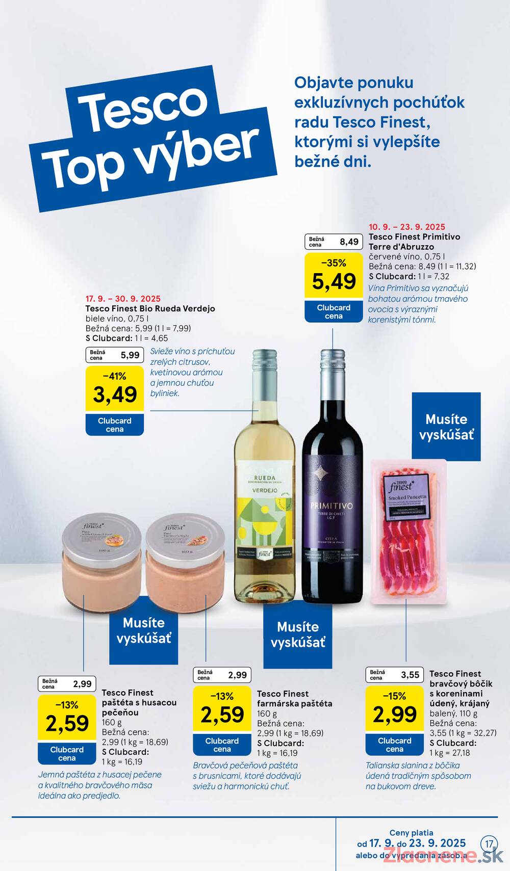 Leták Tesco - Tesco malé hypermarkety od 17.9. do 23.9.2025 - strana 17 Leták Tesco - Tesco malé hypermarkety od 17.9. do 23.9.2025 - strana 17