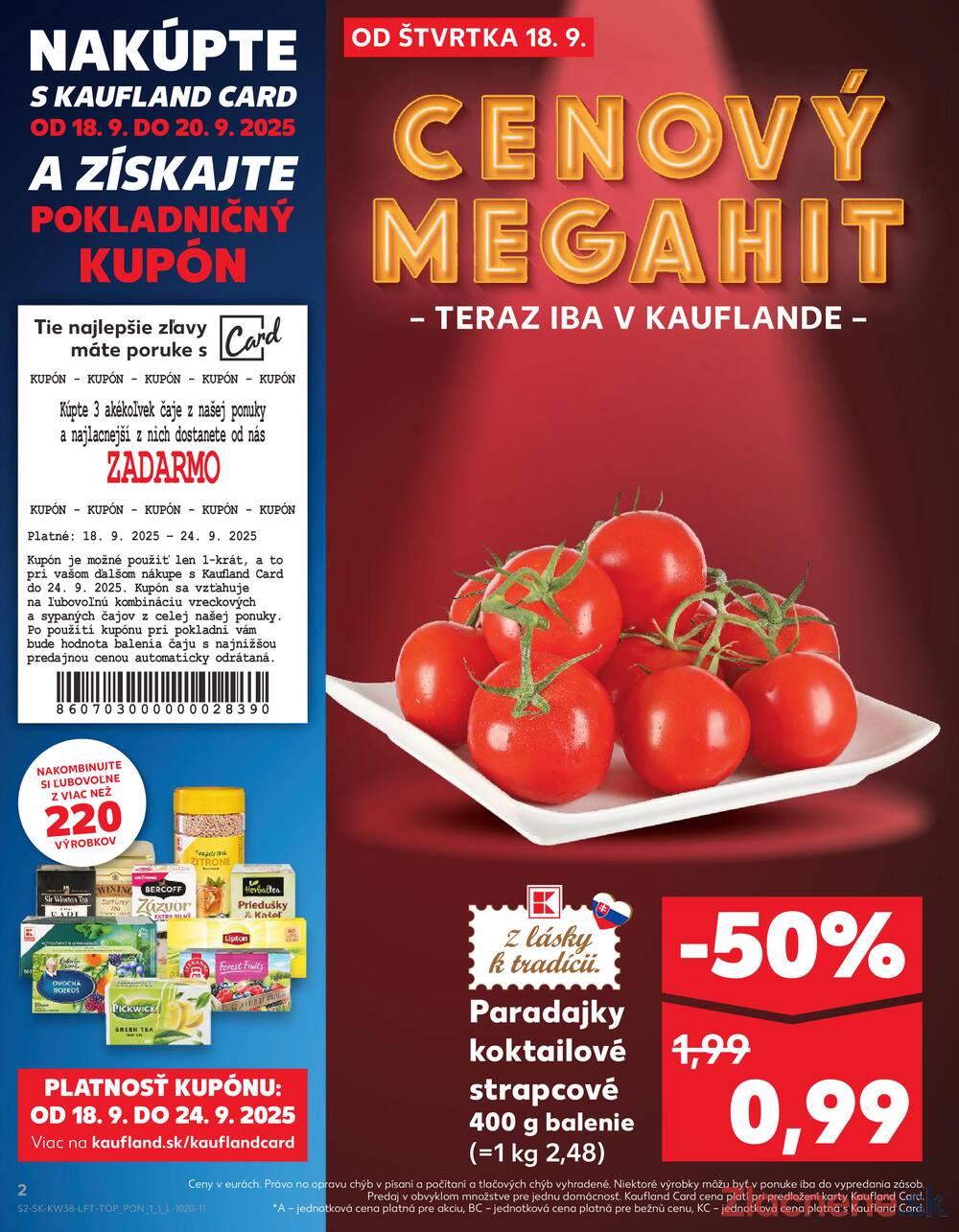 Leták Kaufland - Kaufland 18.9. - 24.9. - Kaufland Hlohovec - strana 2