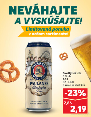 Kaufland 18.9. - 24.9. - Kaufland Nové Mesto nad Váhom