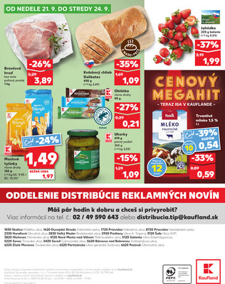 Kaufland 18.9. - 24.9. - Kaufland Nové Mesto nad Váhom