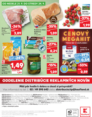 Kaufland 18.9. - 24.9. - Kaufland Komárno