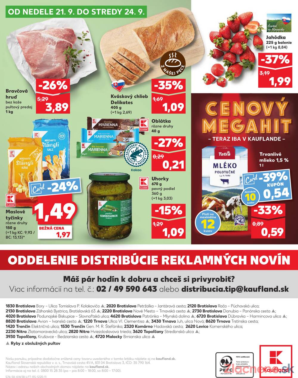Leták Kaufland - Kaufland 18.9. - 24.9. - Kaufland Trnava - Nová ul. - strana 76