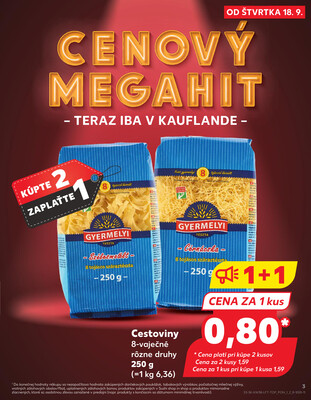 Kaufland 18.9. - 24.9. - Kaufland Prešov - Sekčov 