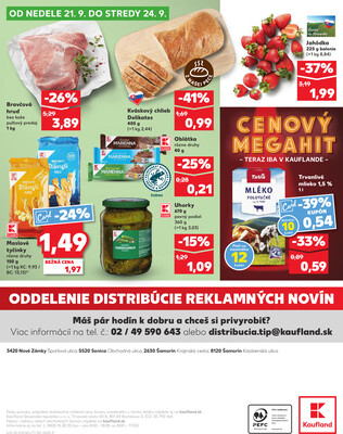 Kaufland 18.9. - 24.9. - Kaufland Senica