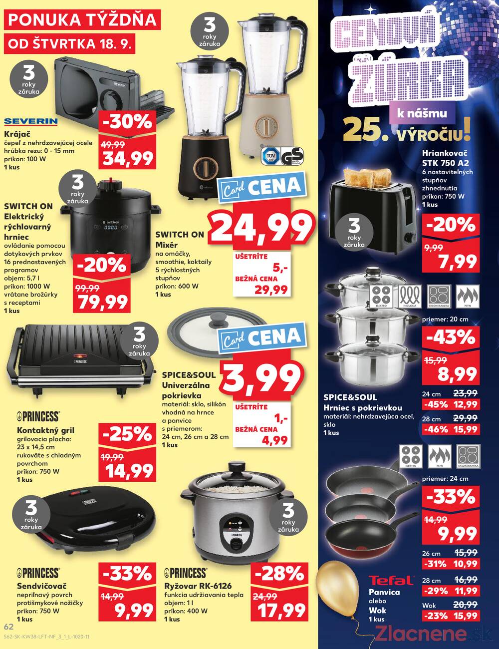 Leták Kaufland - Kaufland 18.9. - 24.9. - Kaufland Bratislava - Nové Mesto - strana 62