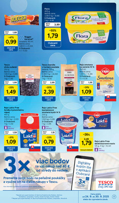 Tesco supermarkety od 24.9. do 30.9.2025