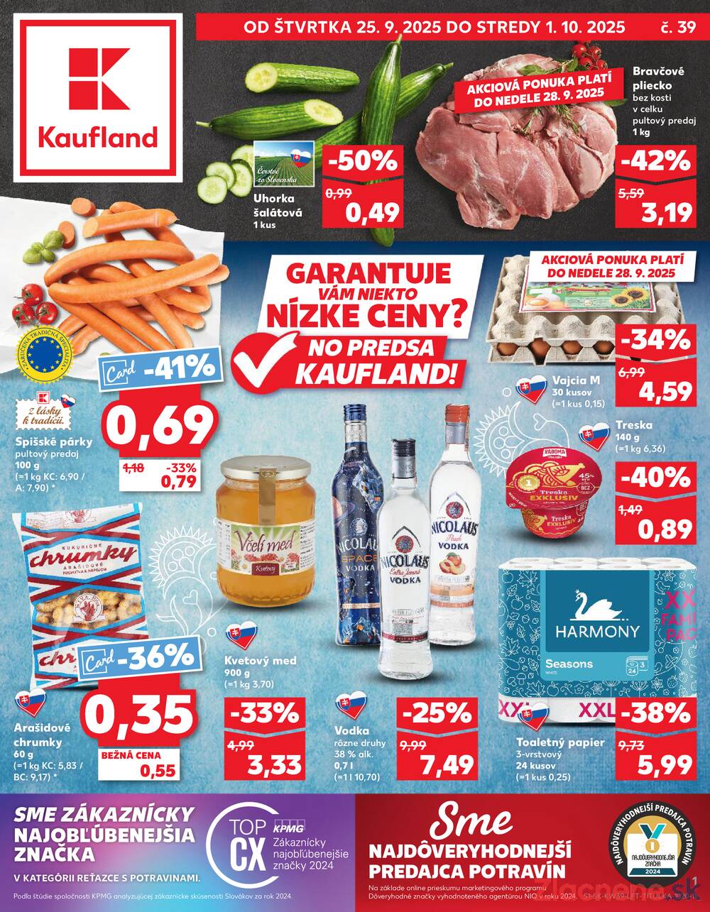 Leták Kaufland - Kaufland 25.9. - 1.10. - Kaufland Michalovce - strana 1