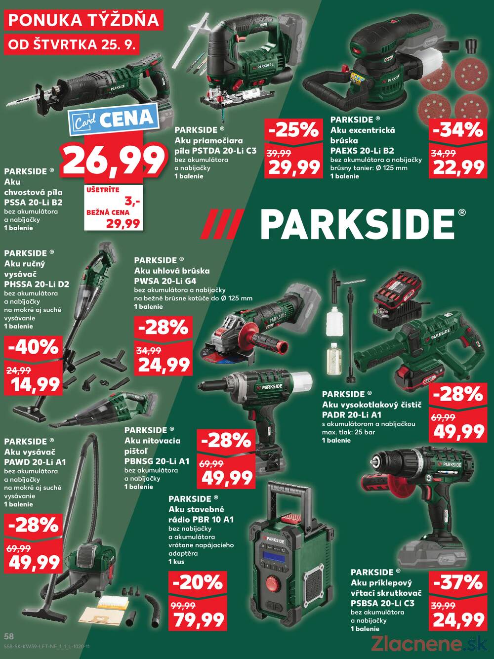 Leták Kaufland - Kaufland 25.9. - 1.10. - Kaufland Bardejov - strana 58