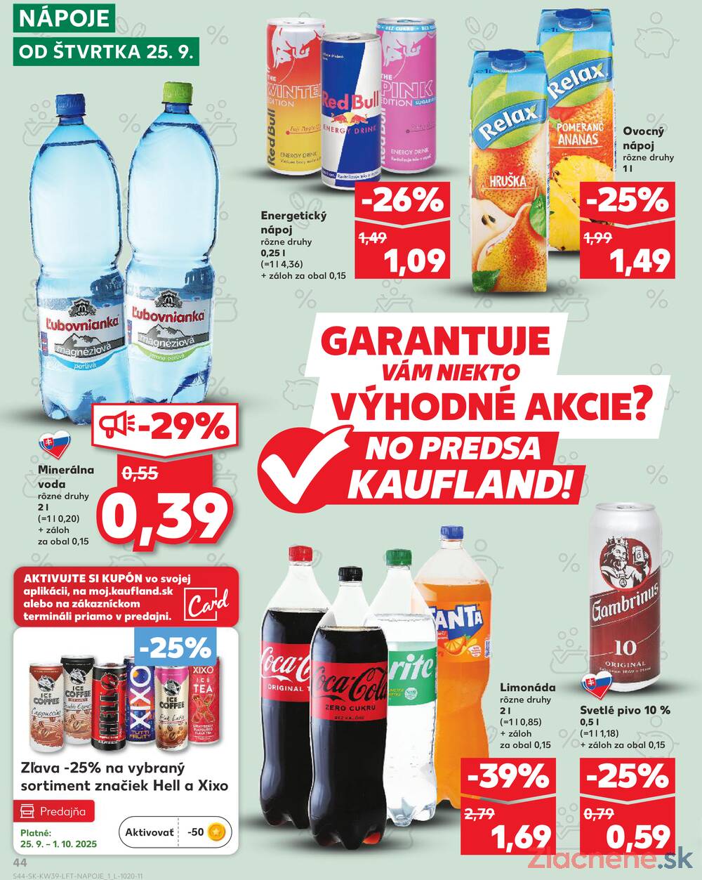 Leták Kaufland - Kaufland 25.9. - 1.10. - Kaufland  Bratislava - Zahorska Bystrica - strana 44