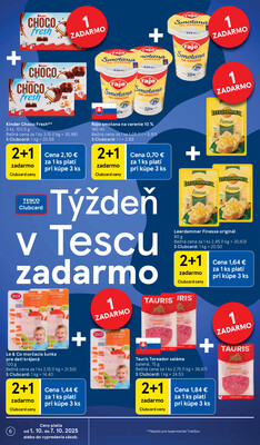 Tesco malé hypermarkety od 1.10. do 7.10.2025