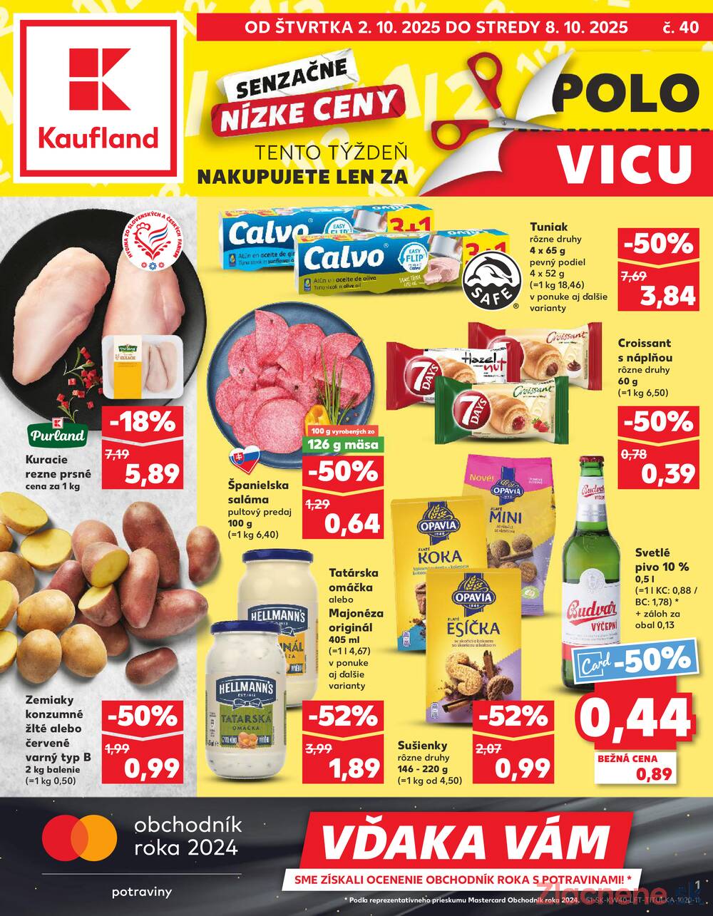 Leták Kaufland - Kaufland 2.10. - 8.10. - Kaufland Humenné - strana 1