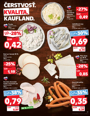Kaufland 2.10. - 8.10. - Kaufland Púchov