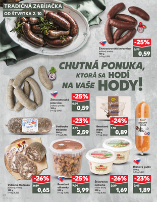 Kaufland 2.10. - 8.10. - Kaufland Púchov