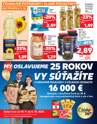 Kaufland 2.10. - 8.10. - Kaufland Púchov