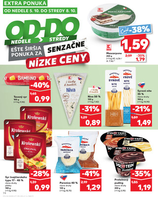 Kaufland 2.10. - 8.10. - Kaufland Púchov