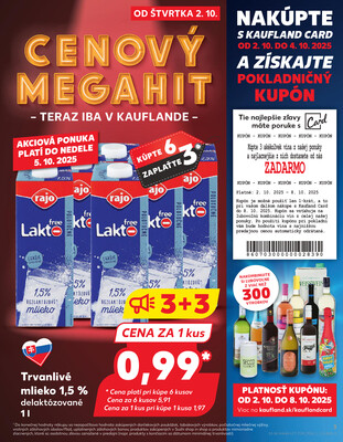 Kaufland 2.10. - 8.10. - Kaufland Michalovce (Humenská cesta)