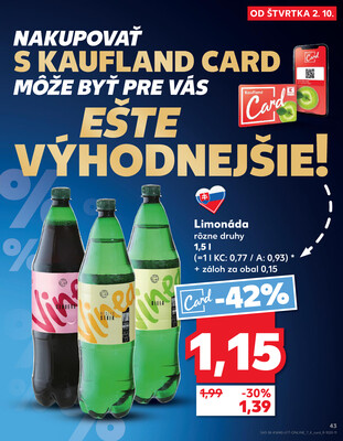 Kaufland 2.10. - 8.10. - Kaufland Michalovce (Humenská cesta)