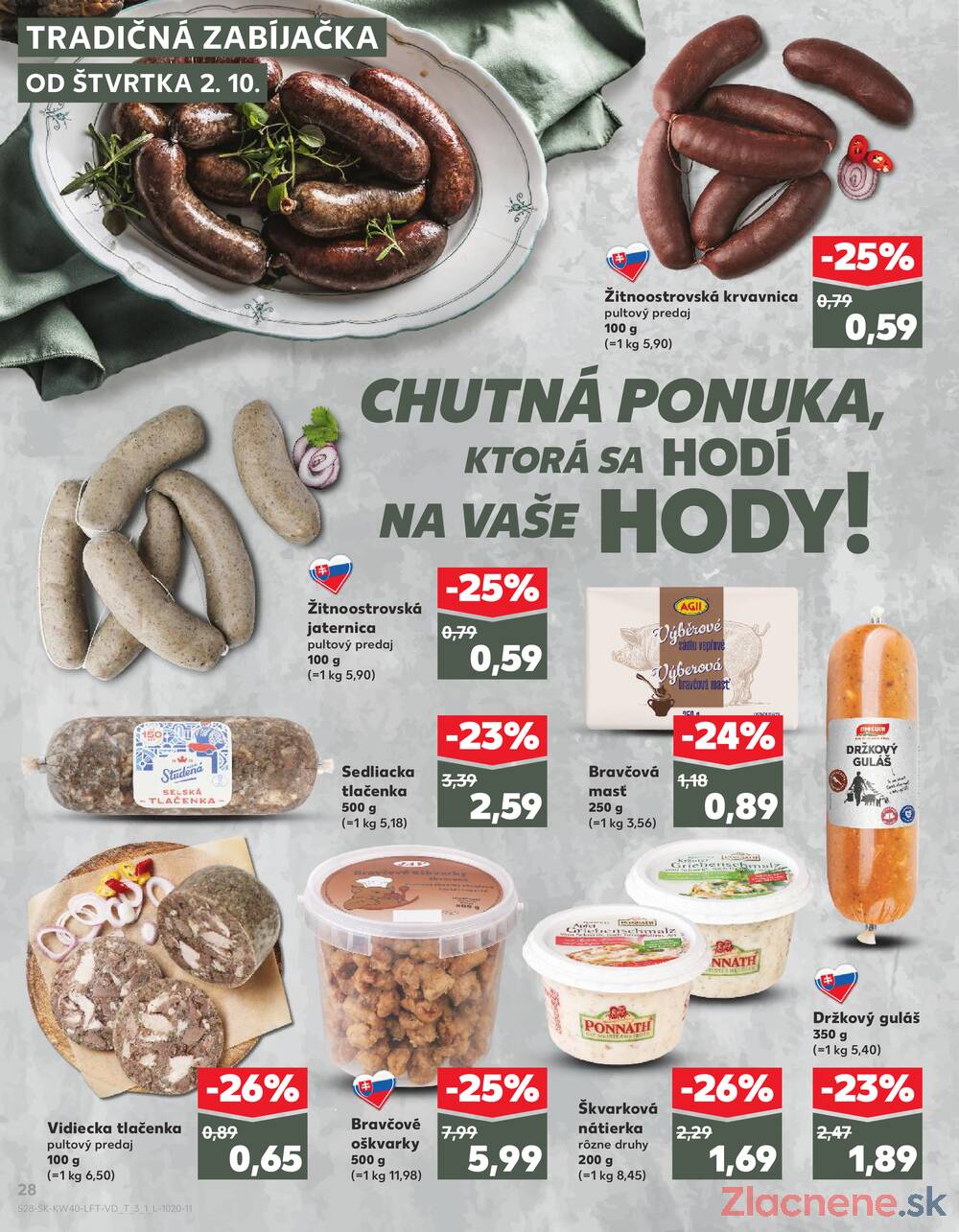Leták Kaufland - Kaufland 2.10. - 8.10. - Kaufland Piešťany - strana 28